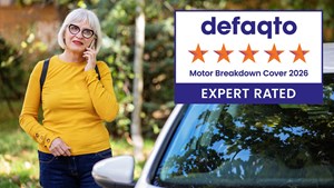 Lady in yellow top calling motor breakdown cover