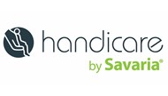 Handicare Logo with by Savaria and registered trademark symbol