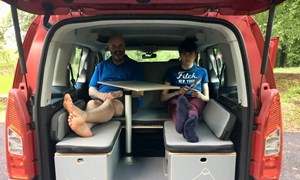 Mark and son on european roadtrip 5.3