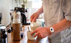 Digital personal alarm on wrist